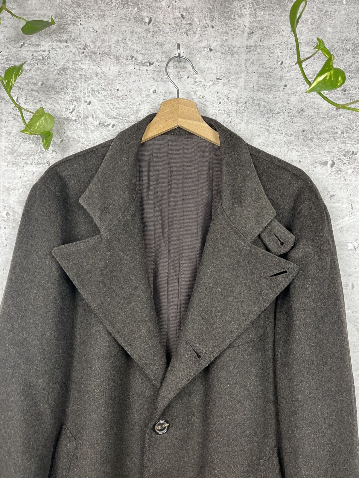 Lanvin Lanvin - Brown wool coat French luxury Size US L / EU 52-54 / 3 - 2 Thumbnail