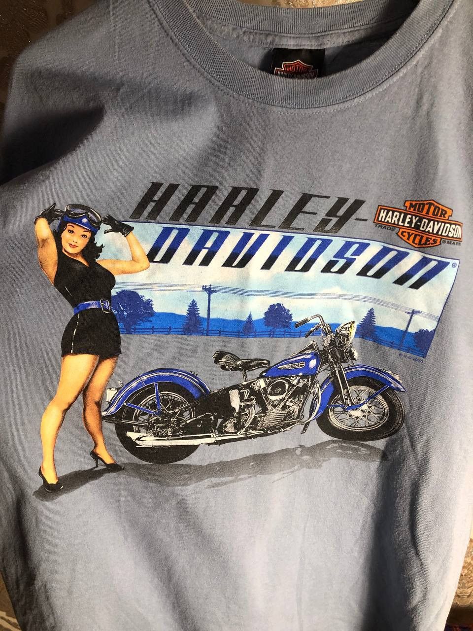 Harley Davidson × Vintage VERY RARE HARLEY DAVIDSON EUROPEAN BIKE WEEK DOUBLE PRINTED Size US XL / EU 56 / 4 - 3 Thumbnail