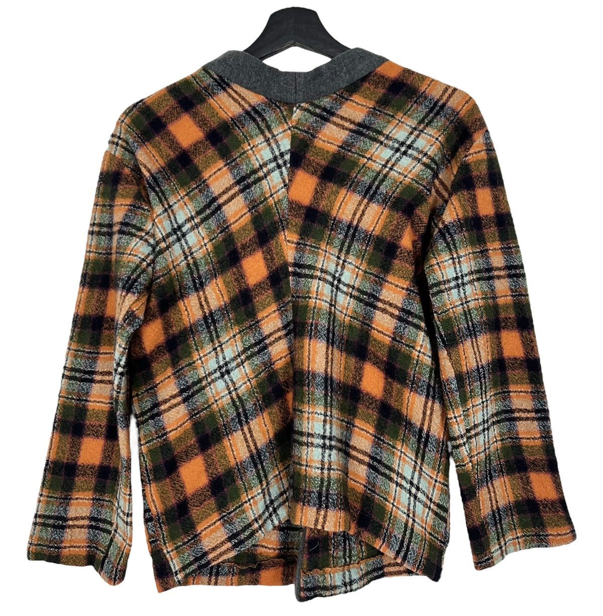 Comme des Garcons Vintage Comme des Garcons SS1997 Plaid Wool Jacket Size L / US 10 / IT 46 - 2 Thumbnail