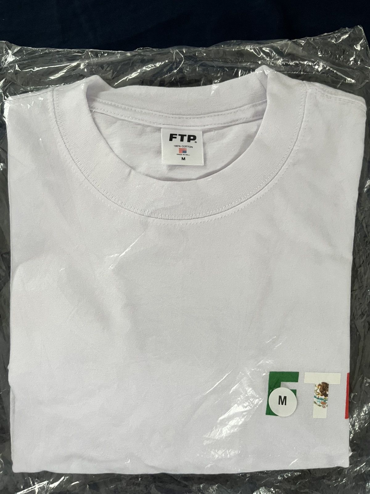 Fuck The Population FTP Mexican Flag Logo Tee White Size US M / EU 48-50 / 2 - 1 Thumbnail