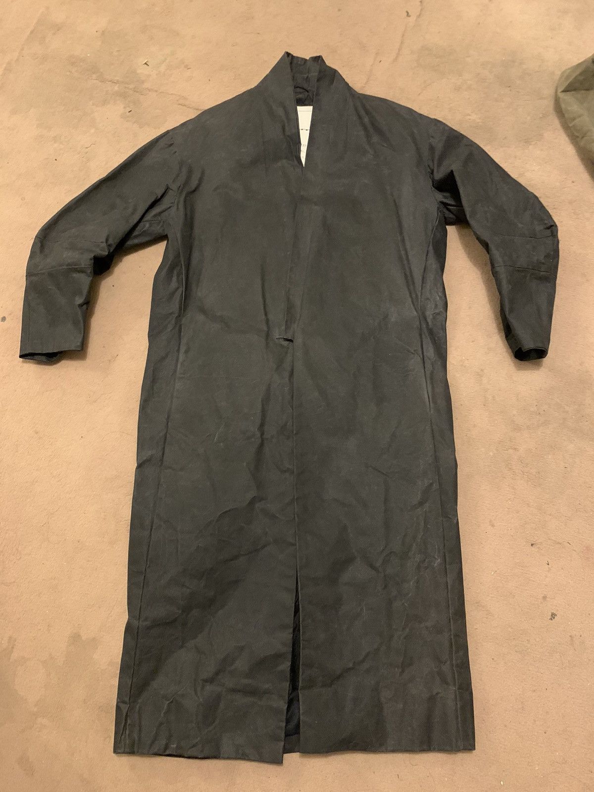 Toogood Toogood Dark Brown Waxed Cotton Roadsweeper Coat Size US M / EU 48-50 / 2 - 2 Thumbnail