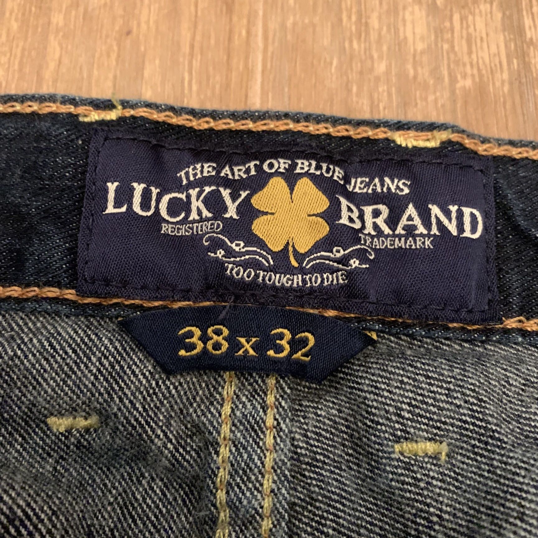 Lucky Brand Lucky Brand 181 Relaxed Straight Jeans Mens 38x32 Blue Dark Wash American Size US 38 / EU 54 - 4 Thumbnail