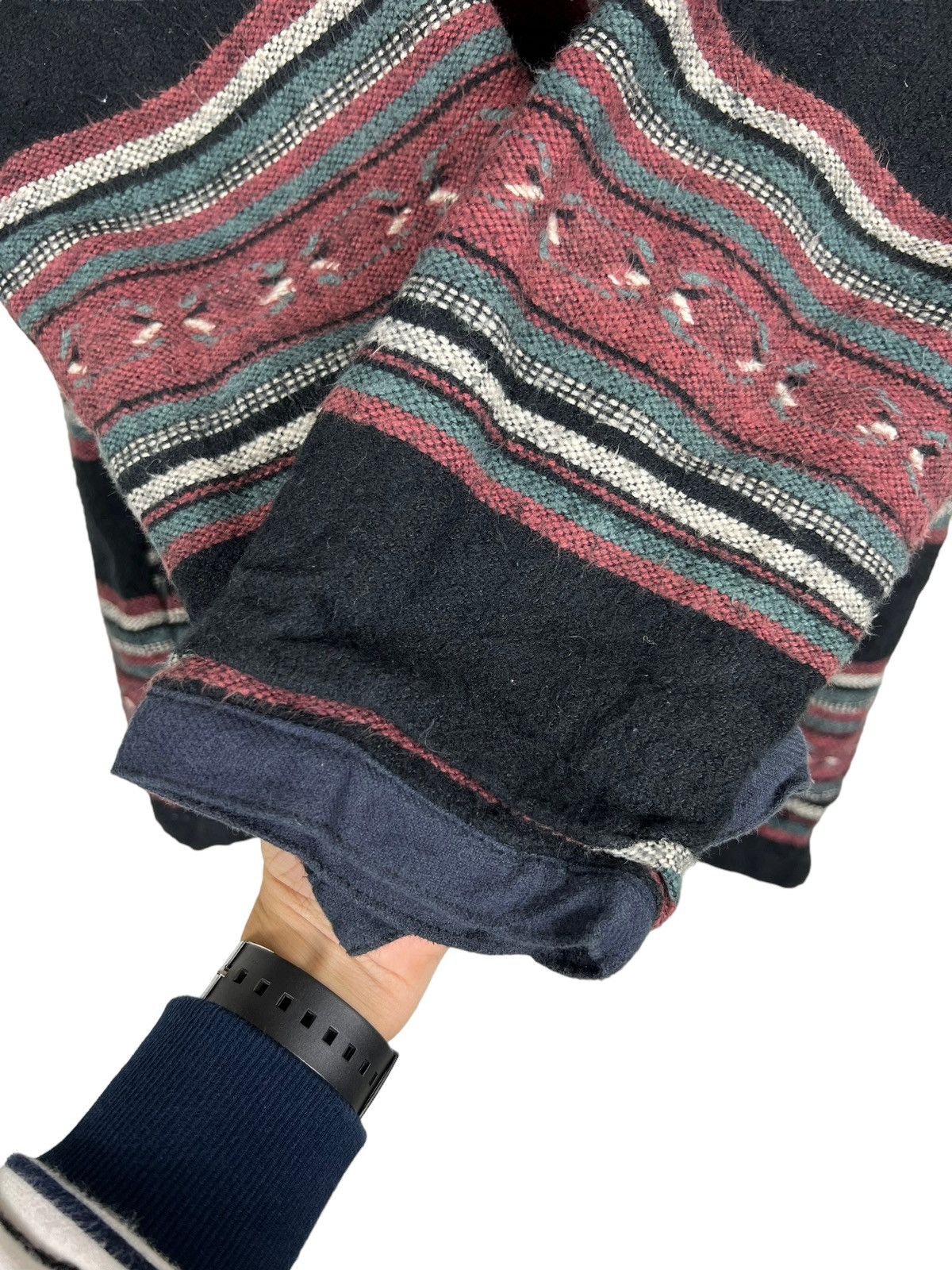 Indigo 🔥 AMINA INDIGO DYED STRIPE HOODIE JACKET Size US M / EU 48-50 / 2 - 11 Thumbnail
