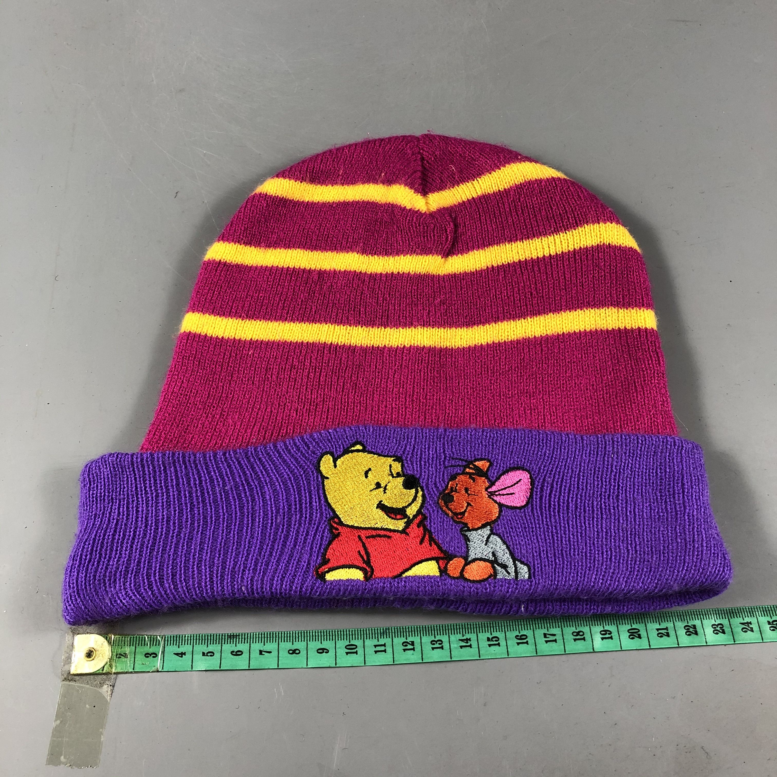 Disney Winnie The Pooh Striped Beanie Snowcap Snow Hat B755 Size ONE SIZE - 3 Thumbnail