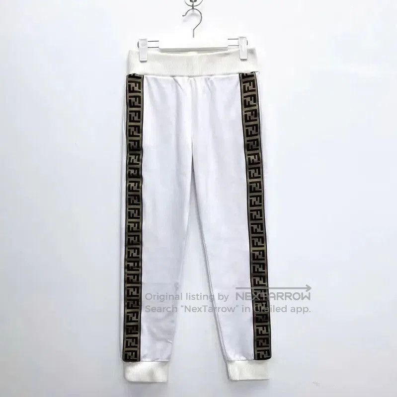 Other Fendi White Cotton F Logo Casual Pants . Size 30" / US 8 / IT 44 - 1 Thumbnail