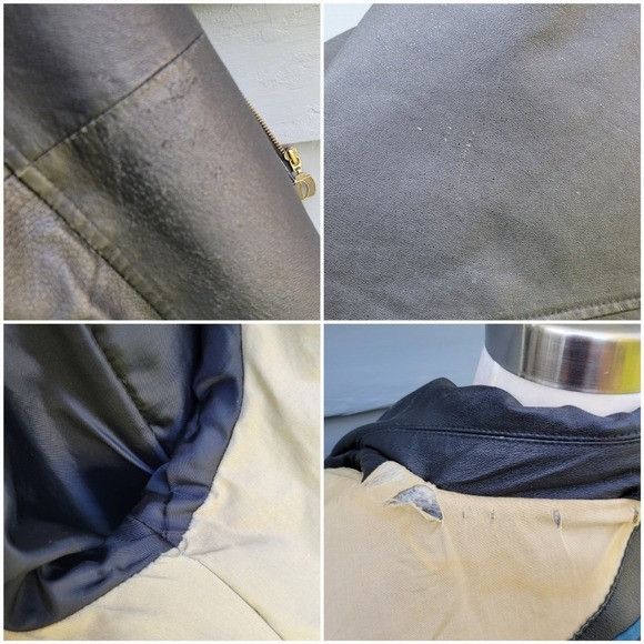 Vintage Vintage 90s y2k Black Leather Bauer Built Moto Motorcycle Bo Size US XXL / EU 58 / 5 - 5 Thumbnail