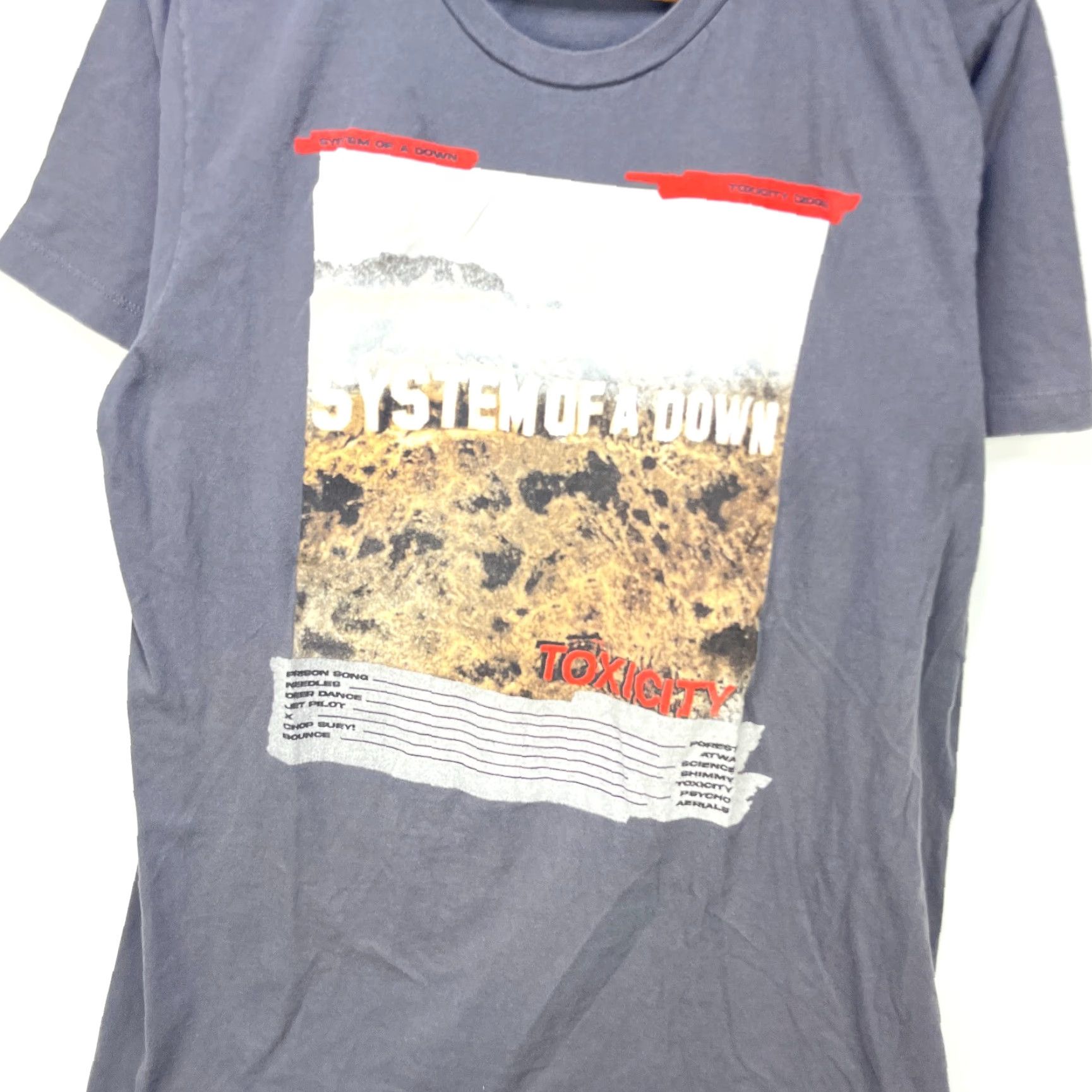 Vintage VINTAGE System of a Down Toxicity T Shirt Large Men Gray 90s Concert Merch Mens Size US L / EU 52-54 / 3 - 2 Thumbnail