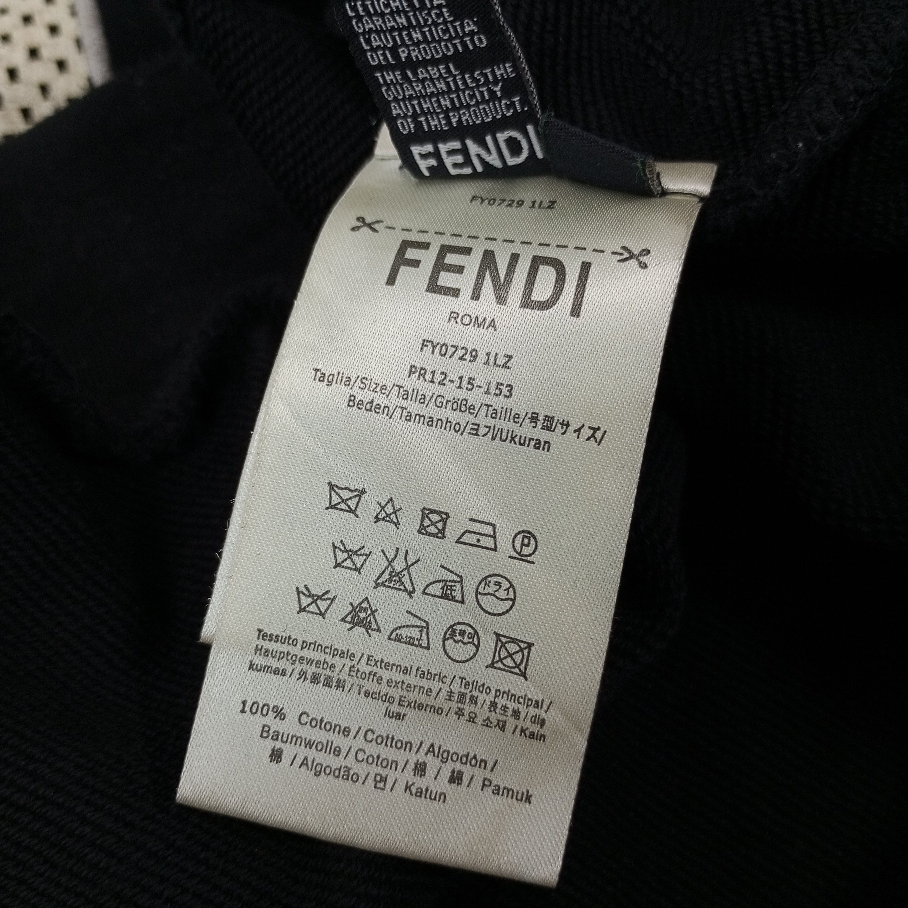 Vintage Fendi Spellout Design Sweatshirt c234n25 Size US L / EU 52-54 / 3 - 11 Thumbnail