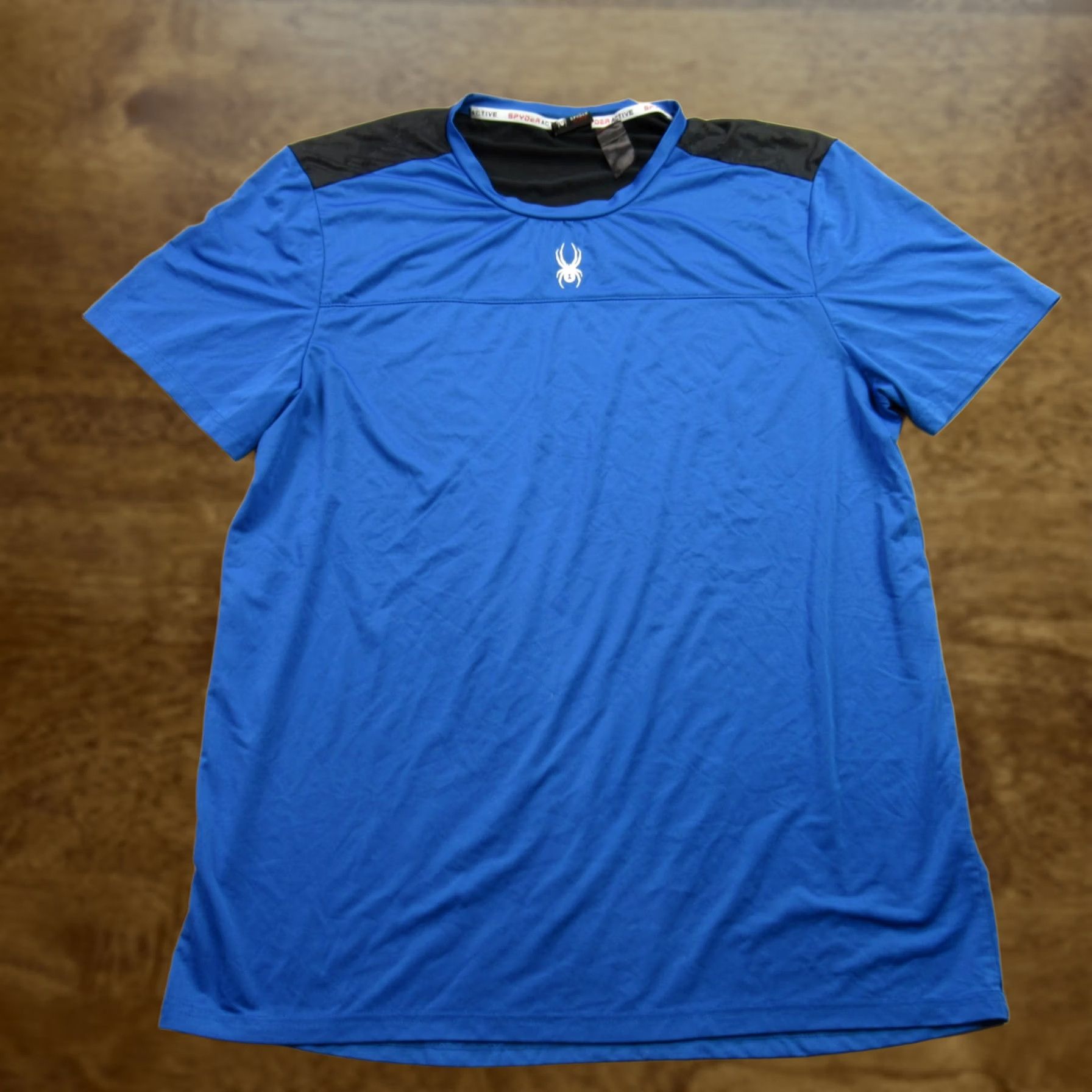 Spyder Spyder Shirt Mens Medium Short Sleeve Crew Neck Outdoors Lightweight Blue Shirt Size US M / EU 48-50 / 2 - 1 Thumbnail