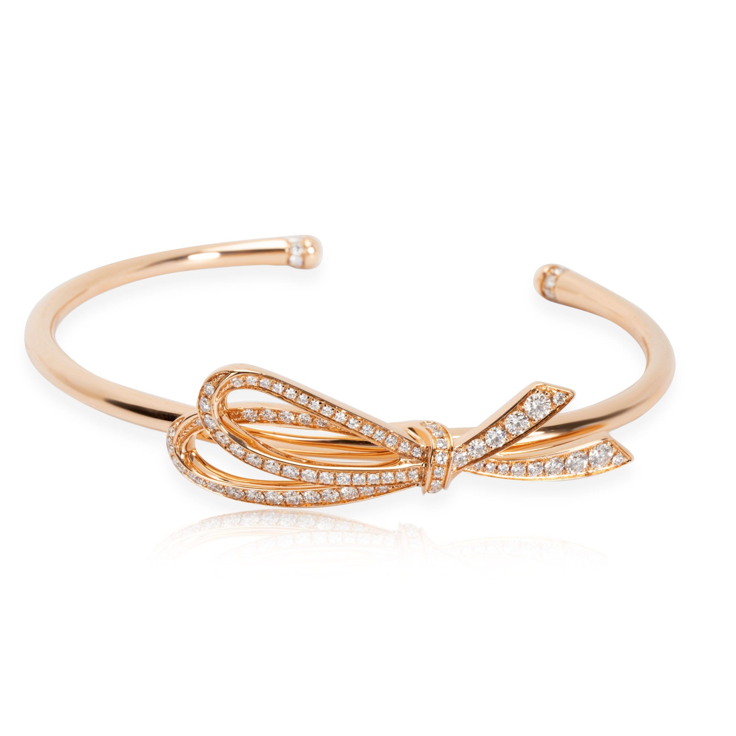 Tiffany & Co. Bow Diamond Bracelet in 18K Rose Gold 0.89 ctw