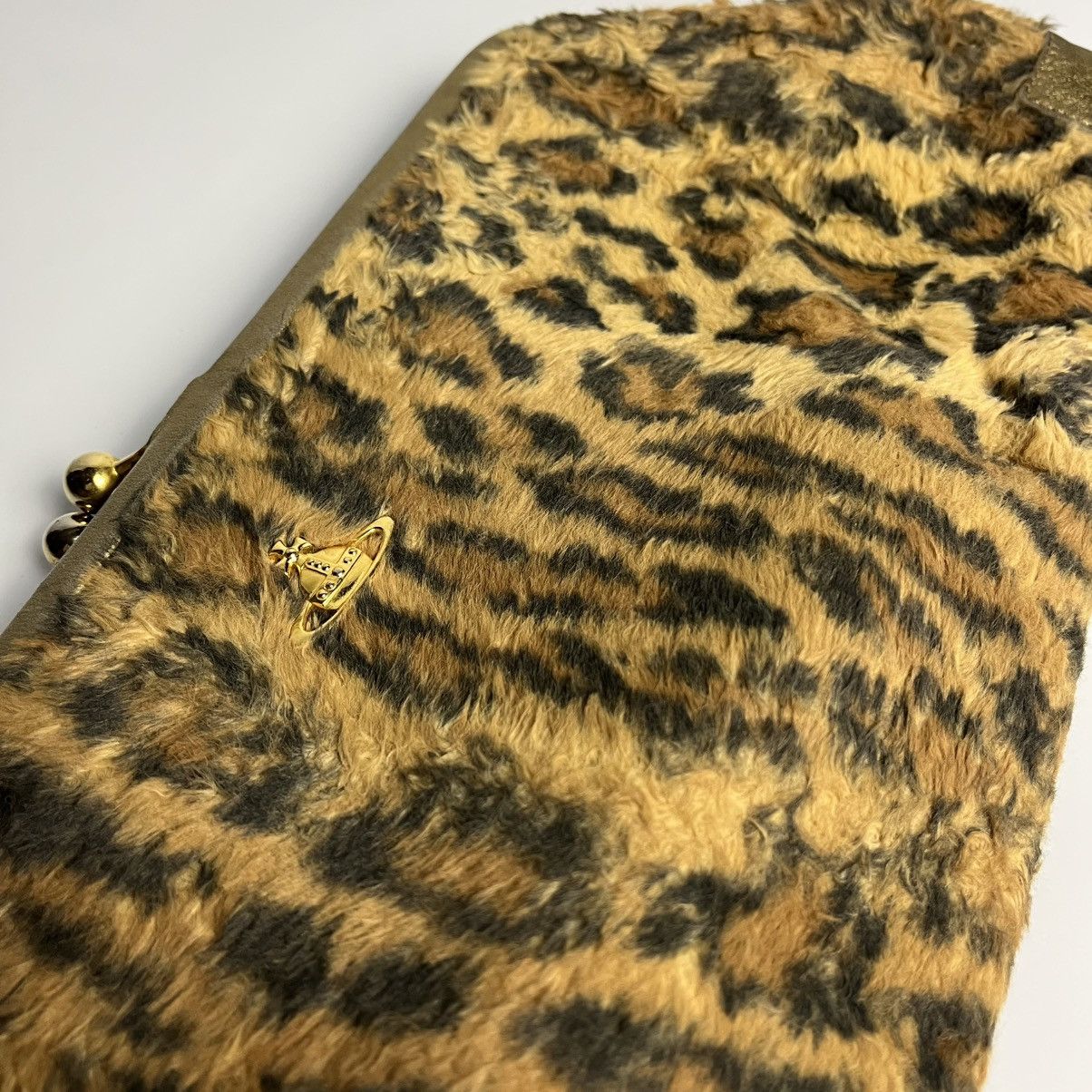 Vivienne Westwood Vivienne Westwood Faux Fur Leopard Long Clutch Bag Size ONE SIZE - 5 Thumbnail