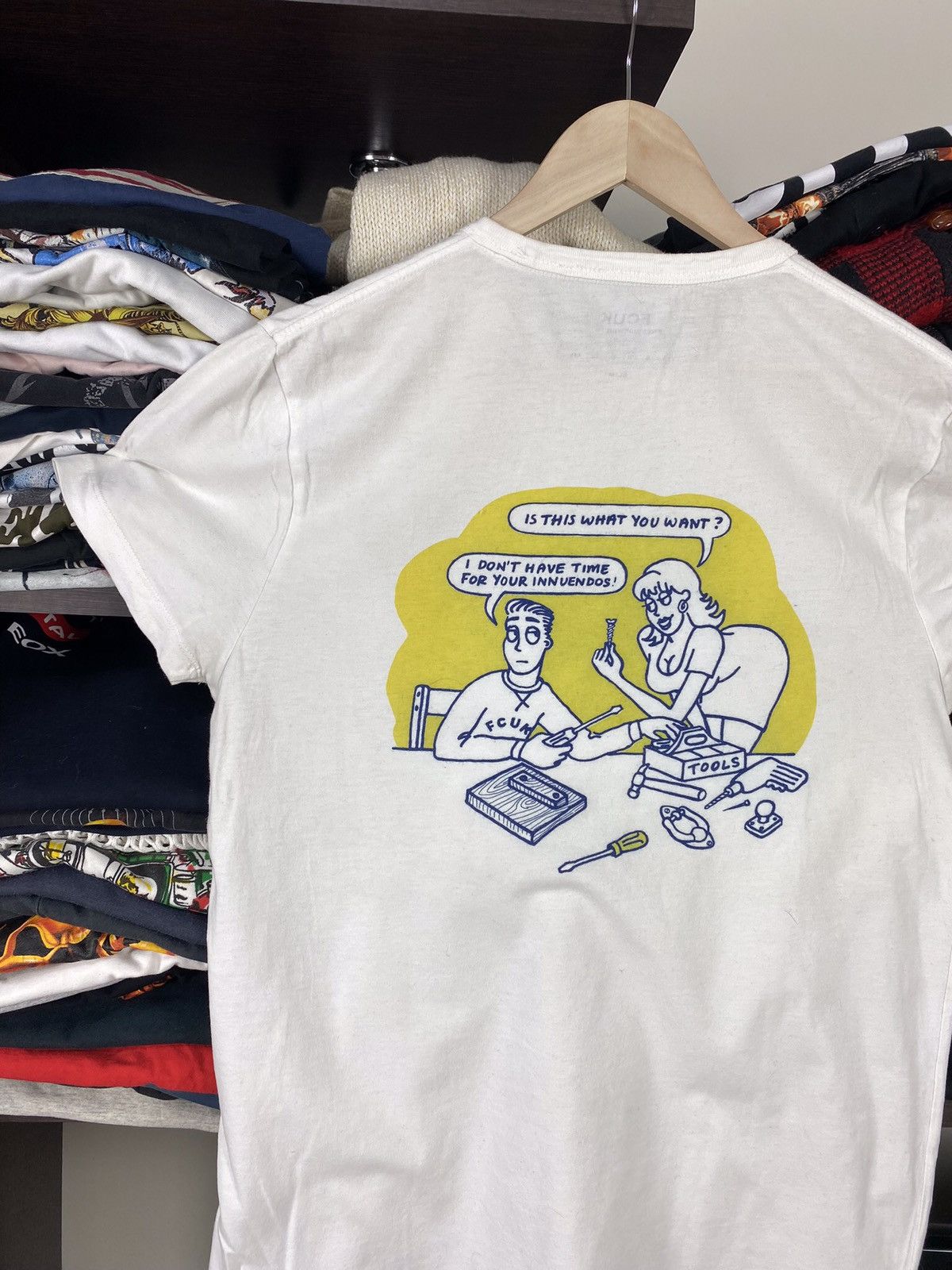 Vintage Fuck Vintage Y2K T-shirt Size US S / EU 44-46 / 1 - 8 Thumbnail