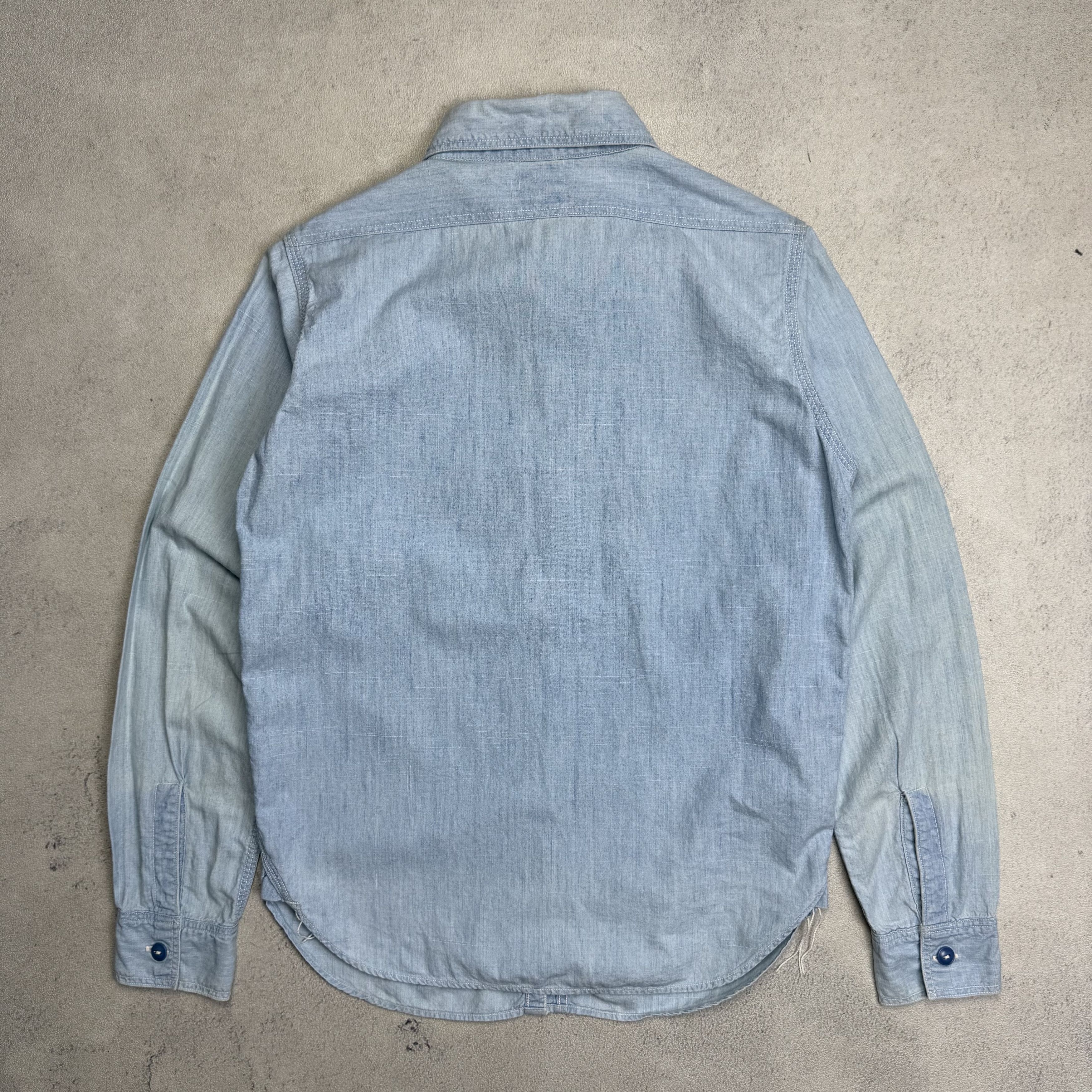 Orslow Orslow Chambray Shirt Size US S / EU 44-46 / 1 - 6 Thumbnail