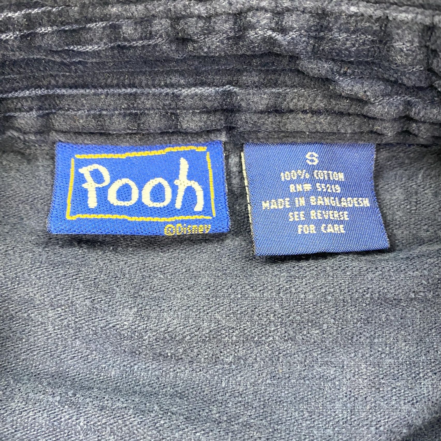 Disney VINTAGE Disney Winnie the Pooh Shirt Womens Small Corduroy Embroidered Eeyore Piglet Blue Button-Up Adult Small Womens Size S / US 4 / IT 40 - 7 Thumbnail