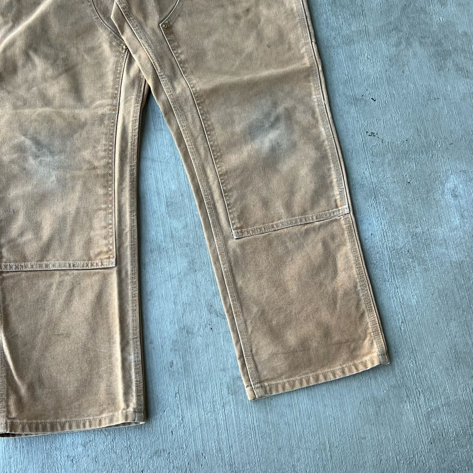 Carhartt × Vintage Carhartt brown double knee work wear carpenter pants Size US 33 - 9 Thumbnail