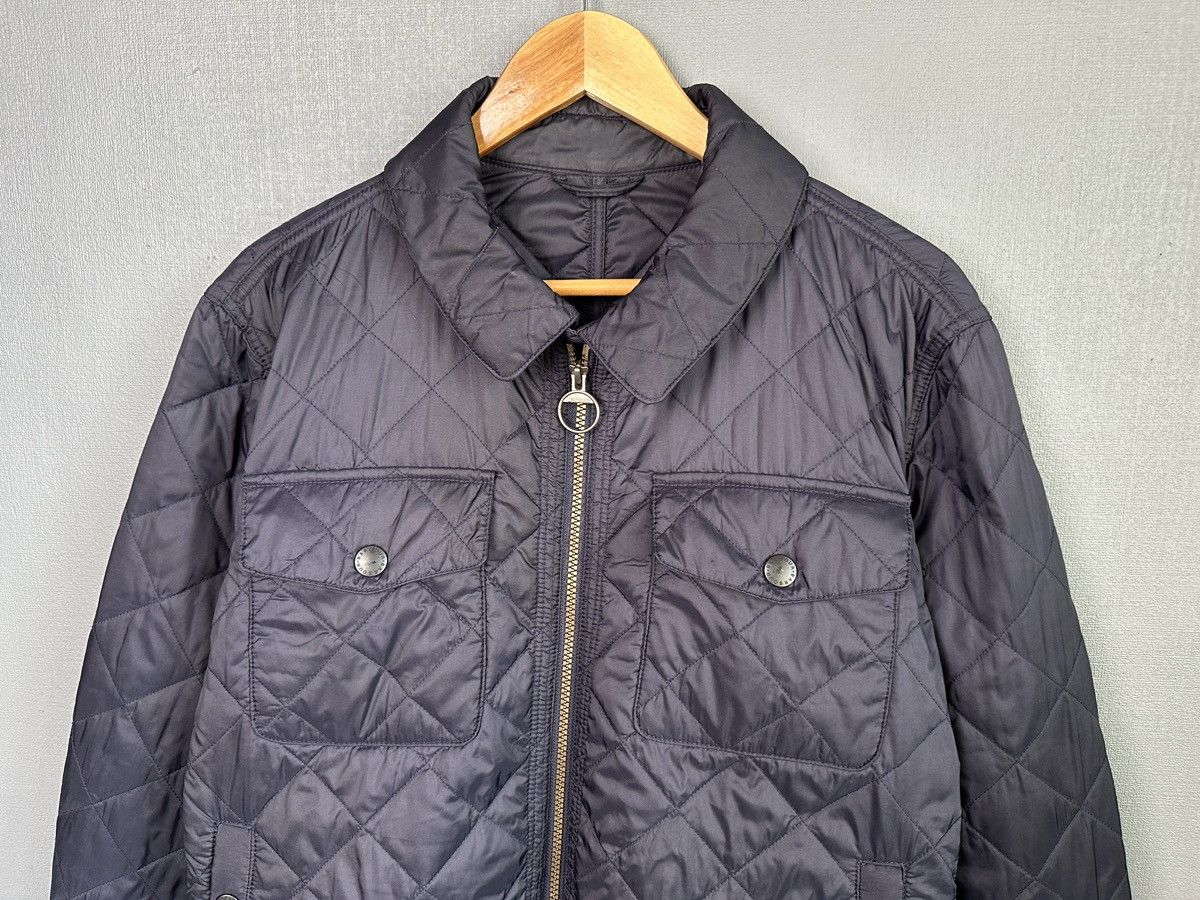 Barbour Men’s BARBOUR Bow Quilt Bomber Jacket Blue size L Size US L / EU 52-54 / 3 - 4 Thumbnail