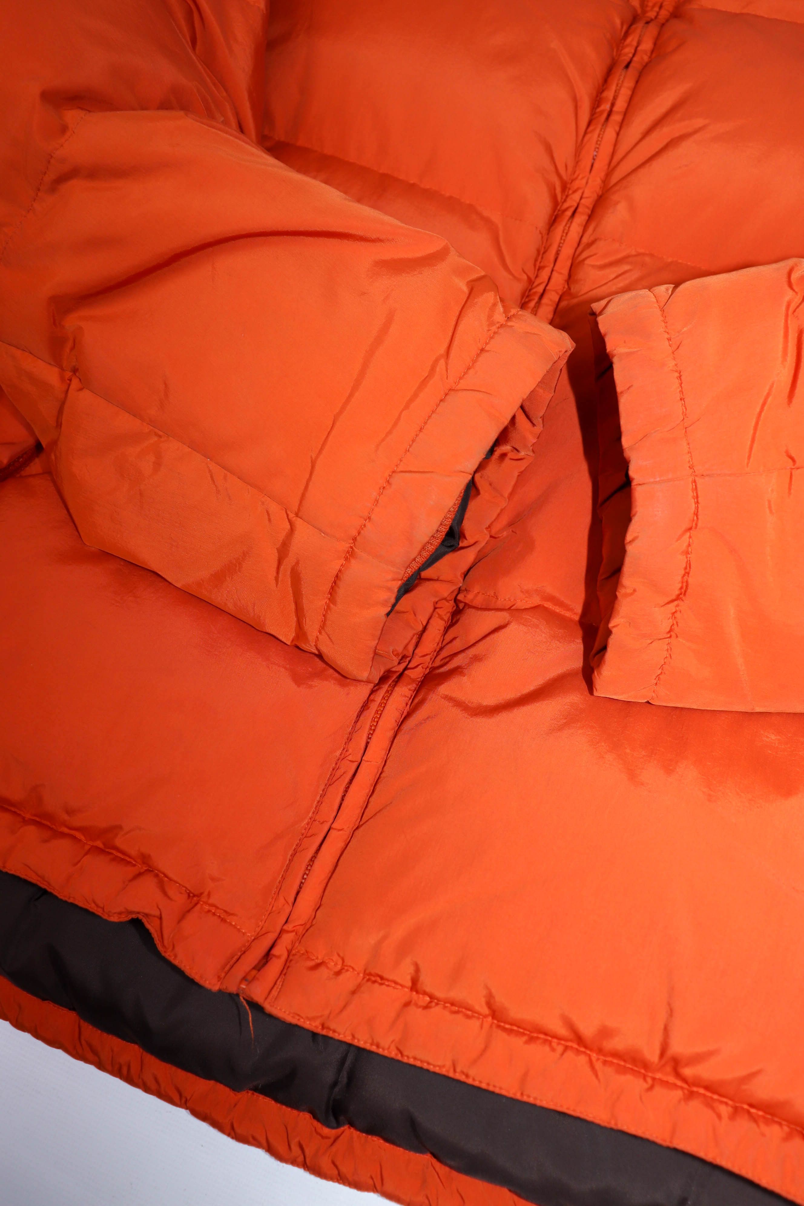 Tommy Hilfiger Tommy Hilfiger Vintage Orange Nylon Down Puffer Jacket Size US L / EU 52-54 / 3 - 6 Thumbnail