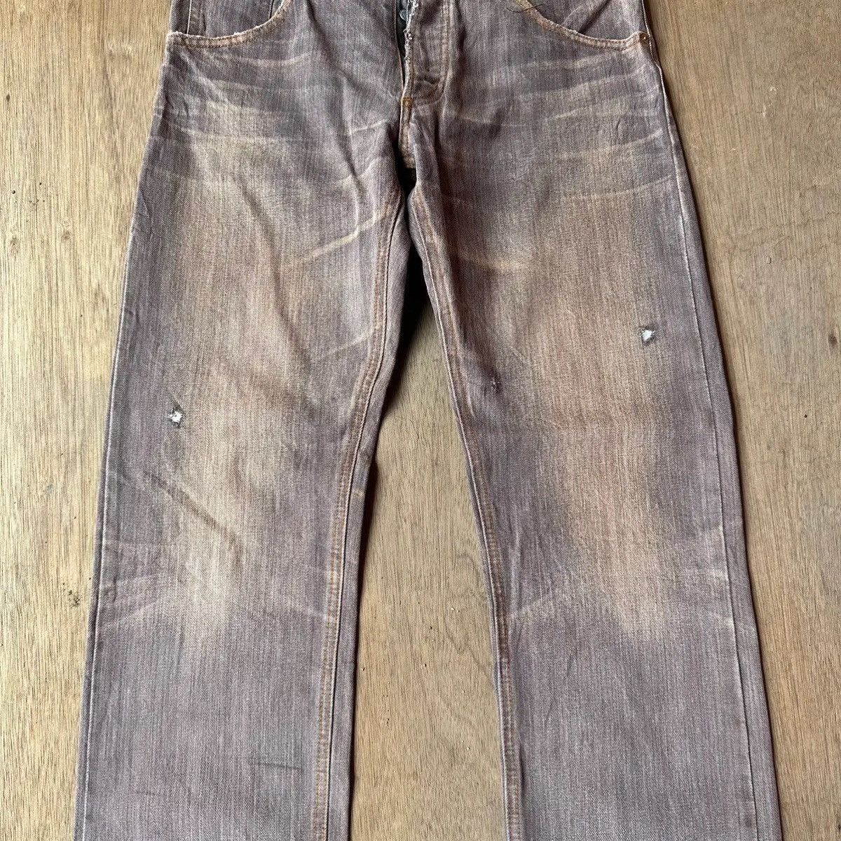 Japanese Brand W30 L32🔥5-POCKET VTG HOSU JAPAN REDLINE JEANS SELVEDGE PANT Size US 30 / EU 46 - 2 Thumbnail