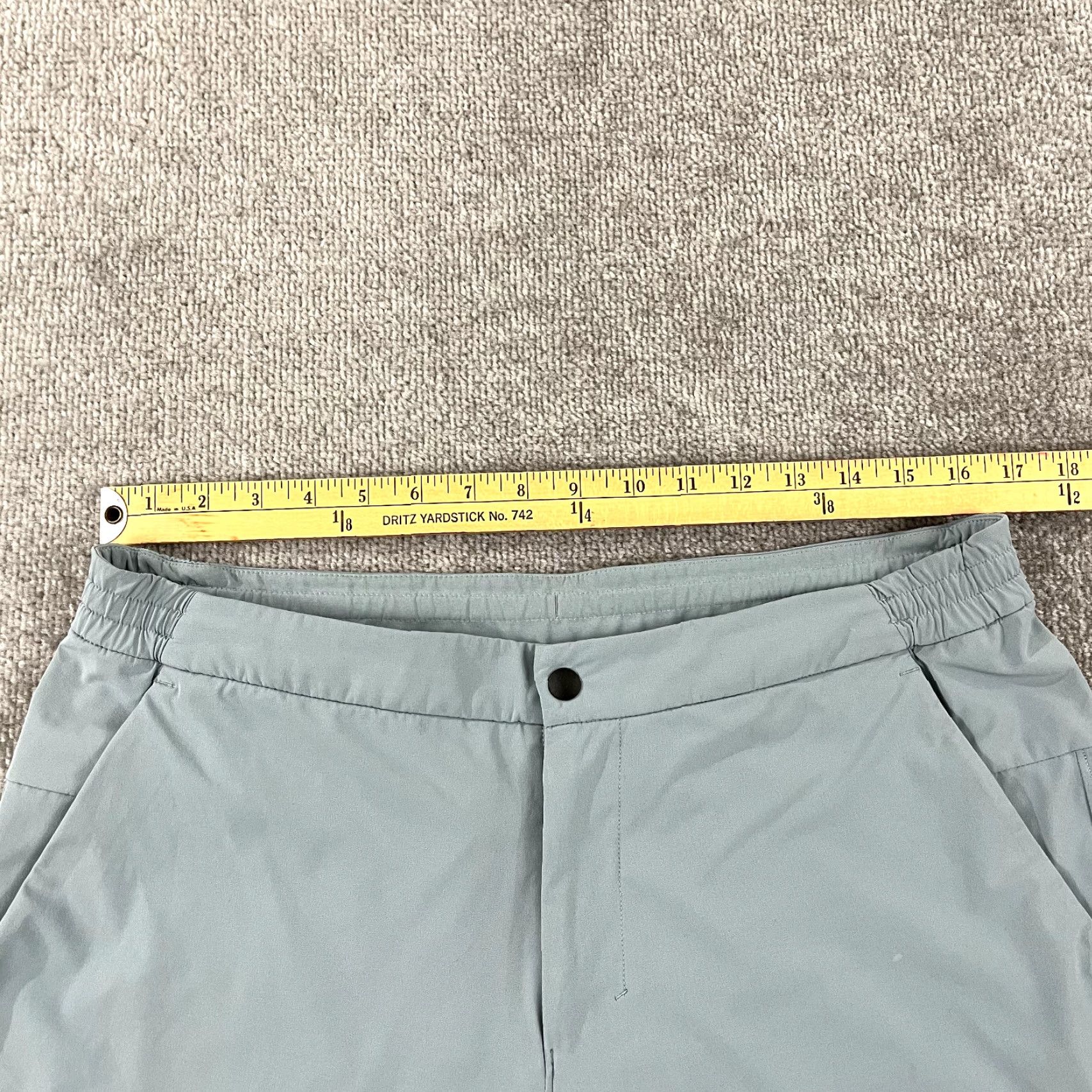 Lululemon LULULEMON Shorts Mens 34 x 9" Blue Gray Chino Golf Performance Stretch Preppy Shirt? Size US 34 / EU 50 - 5 Thumbnail