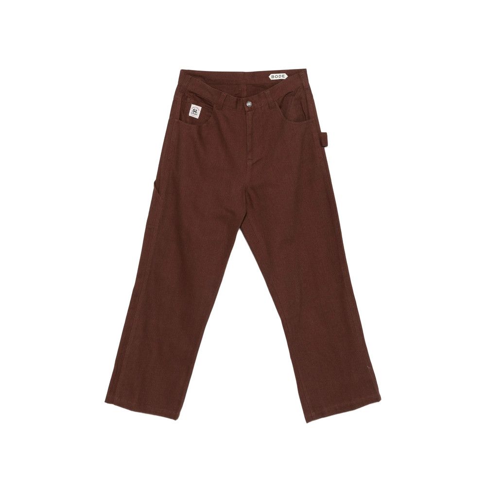 Bode Bode BROWN Trousers - Regular & Straight-Leg Trousers Size US 32 / EU 48 - 1 Thumbnail