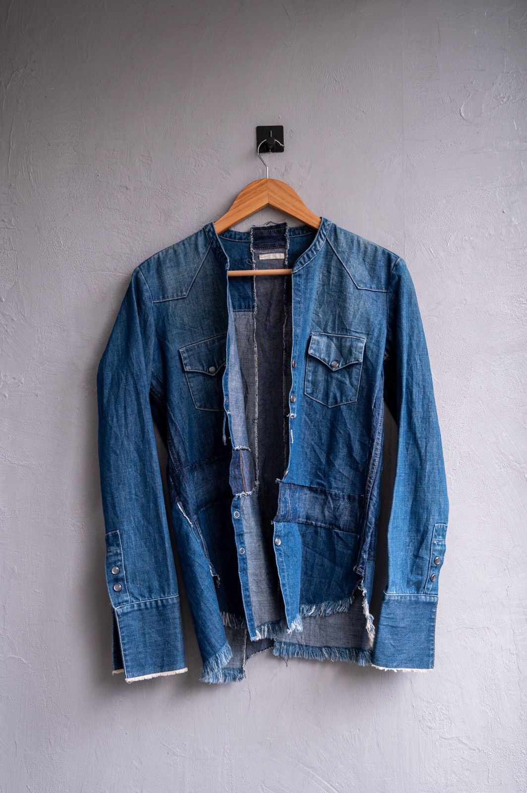 Greg Lauren Greg Lauren denim western studio deconstructed kimono shirt Size US S / EU 44-46 / 1 - 3 Thumbnail