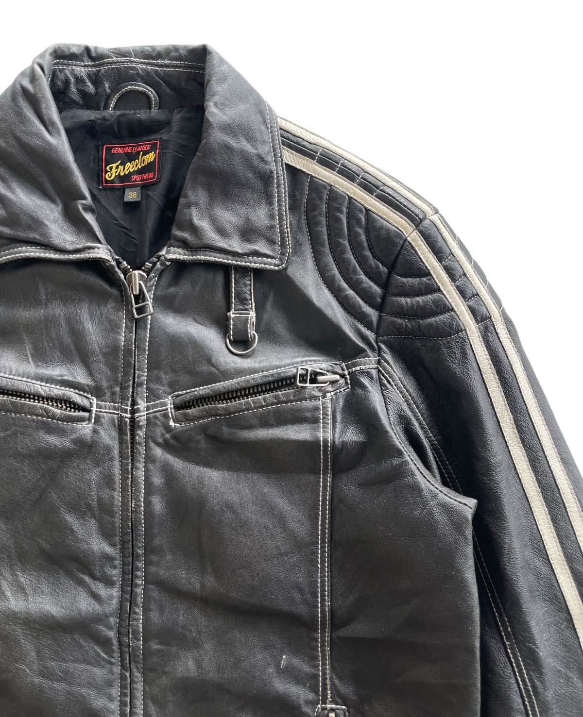 Vintage Freedom Leather Bikers Jacket Size US M / EU 48-50 / 2 - 6 Thumbnail