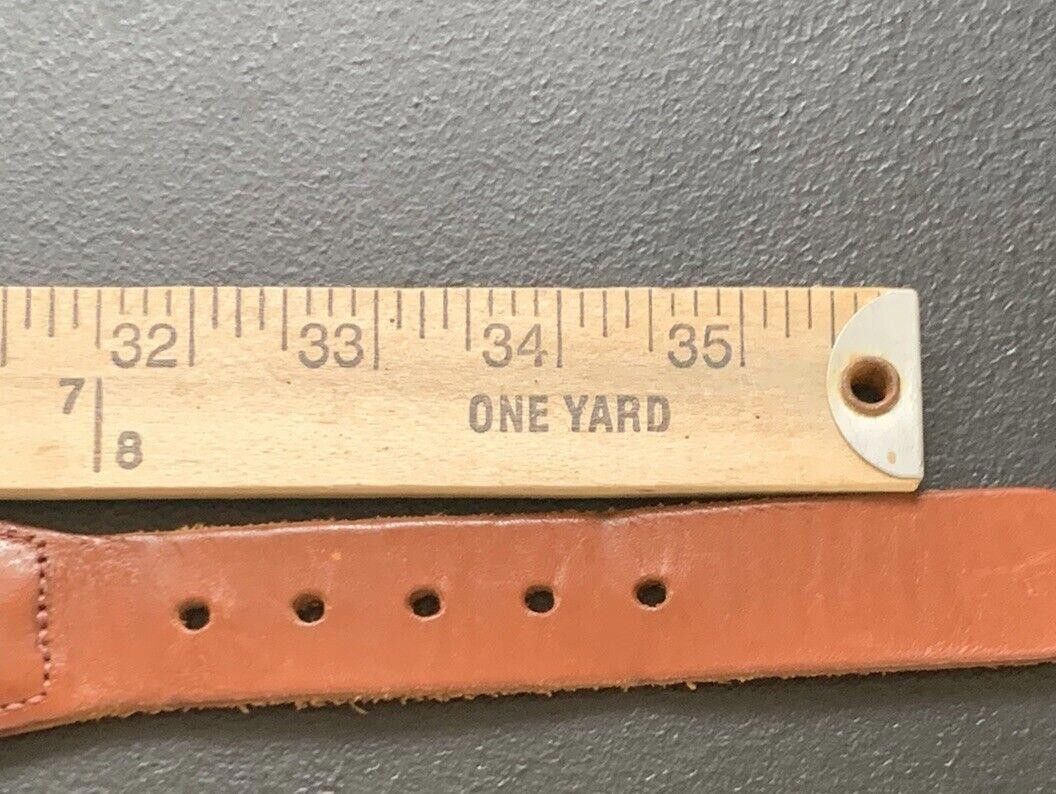 Other Vtg Leather Man Cape Cod Solid Brass Buckle Woven Belt Sz 34 Size ONE SIZE - 7 Thumbnail