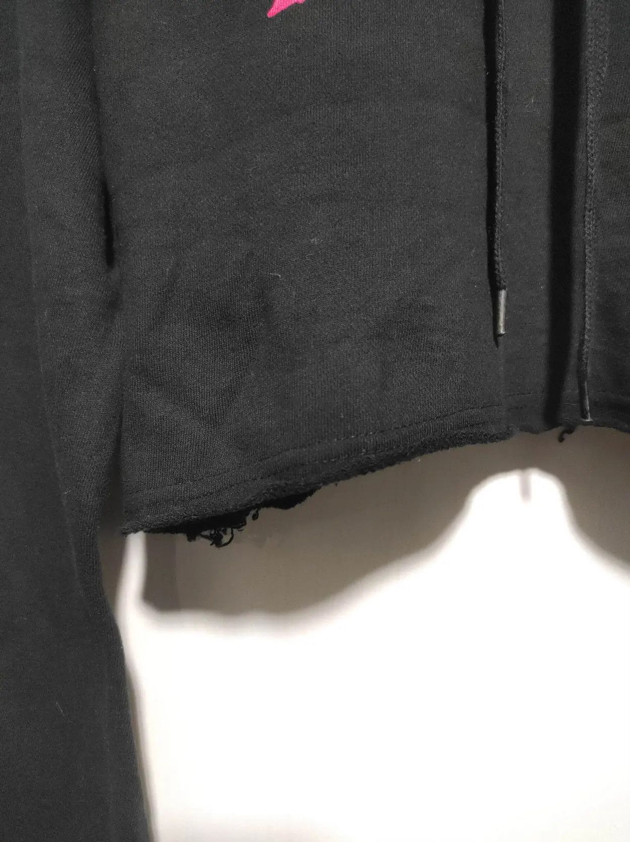 Japanese Brand Peace Crop Black Fur Hoodie Parka IfSixWasNine LGB style Size M / US 6-8 / IT 42-44 - 4 Thumbnail