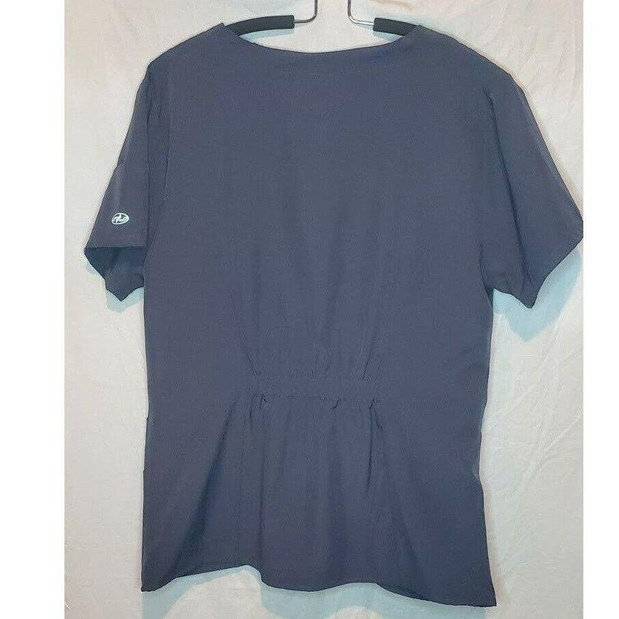 Other Womens Gray Uniform V-neck Scrub Top Shirt by Medics Size L Size L / US 10 / IT 46 - 2 Thumbnail