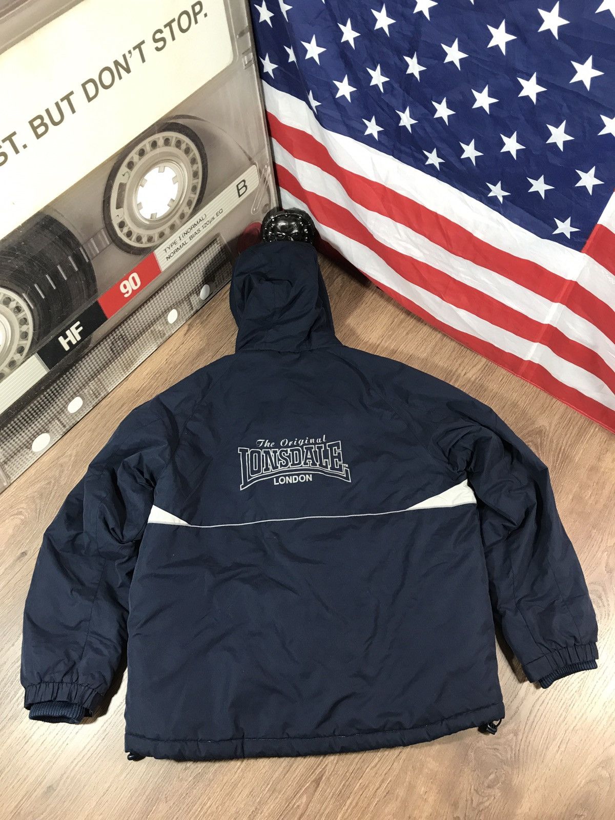 Lonsdale × Vintage Vintage LONSDALE Jacket Big Logo Size US XXL / EU 58 / 5 - 1 Thumbnail