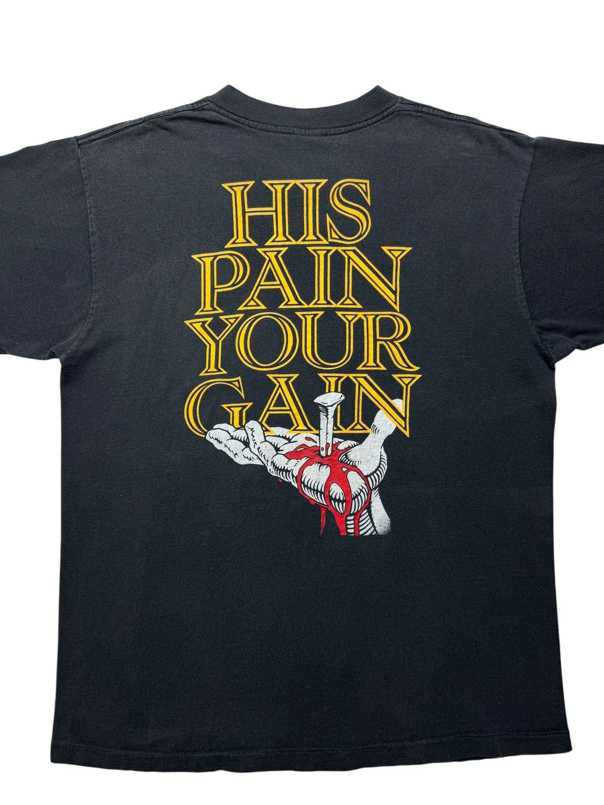 90S VINTAGE JESUS ROCK SOLID GYM Tシャツ 90S VINTAGE JESUS ROCK SOLID GYM Tシャツ