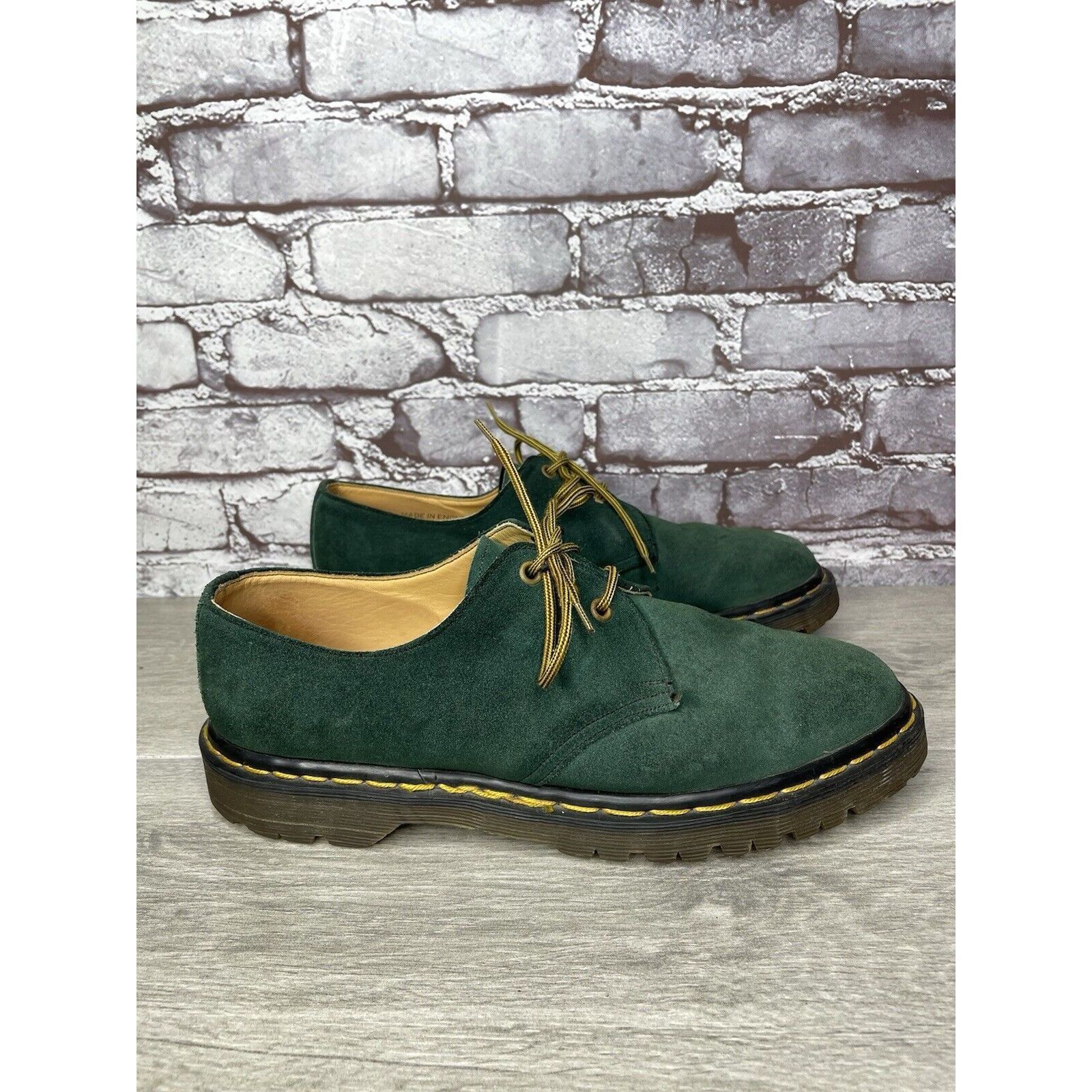 Dr. Martens Doc Dr. Martens Green Suede Leather Oxfords Shoes Men’s Sz 1 Size US 10 / EU 43 - 1 Thumbnail