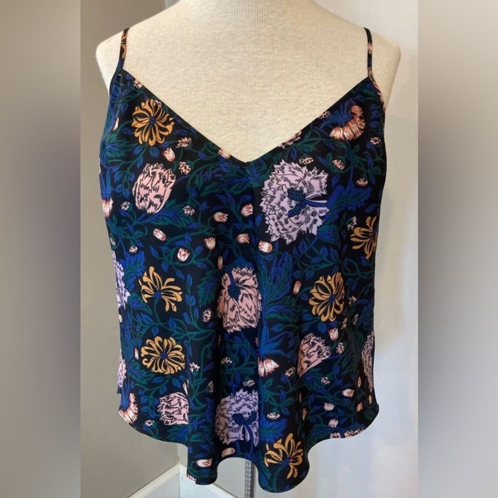 Veronica Beard Veronica Beard Floral Silk Spaghetti Camisole | EUC | Sz S Size S / US 4 / IT 40 - 1 Thumbnail