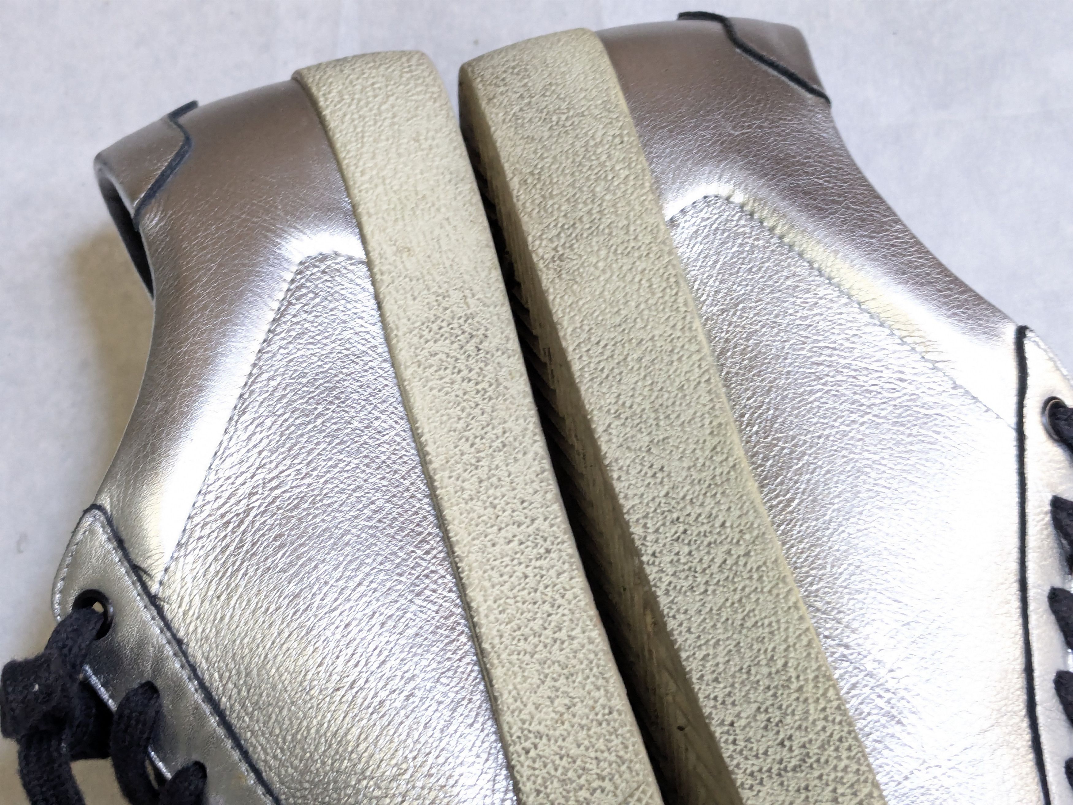 Saint Laurent Paris Saint Laurent Sneakers Silver 12 45 Low Tops Leather Court Size US 12 / EU 45 - 9 Thumbnail