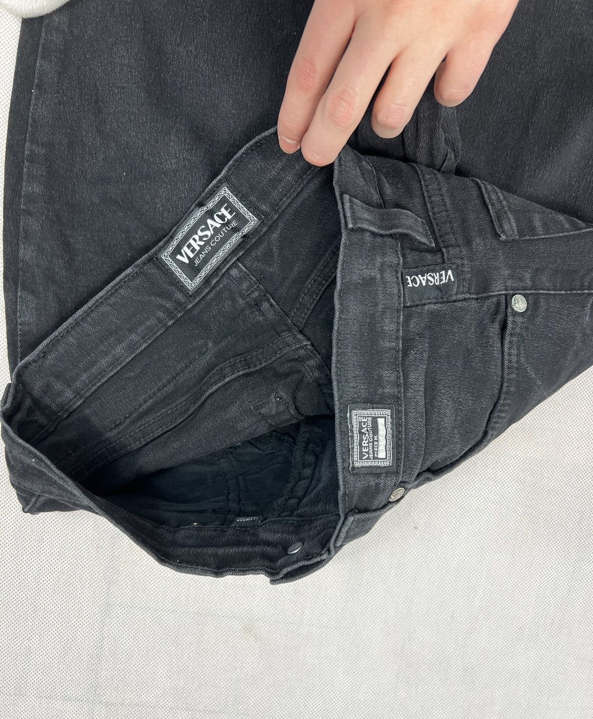 Versace Jeans Couture × Vintage Versace Jeans Couture vintage 90's trousers for women Size 27" / US 4 / IT 40 - 5 Thumbnail