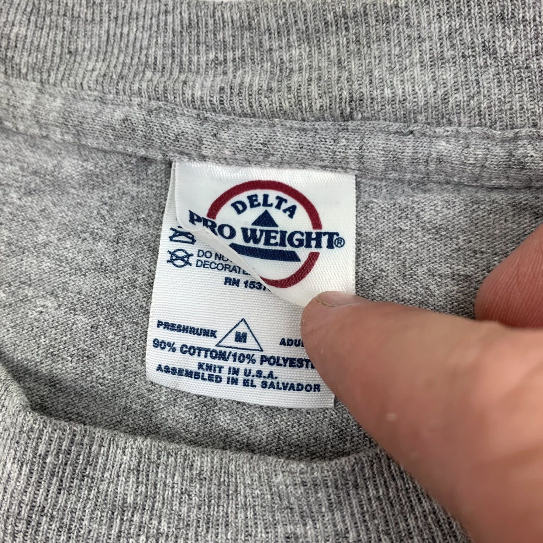 Delta VINTAGE Motorcycle T Shirt Adult Medium Gray An American Tradition USA Flag Y2K Mens Size US M / EU 48-50 / 2 - 6 Thumbnail