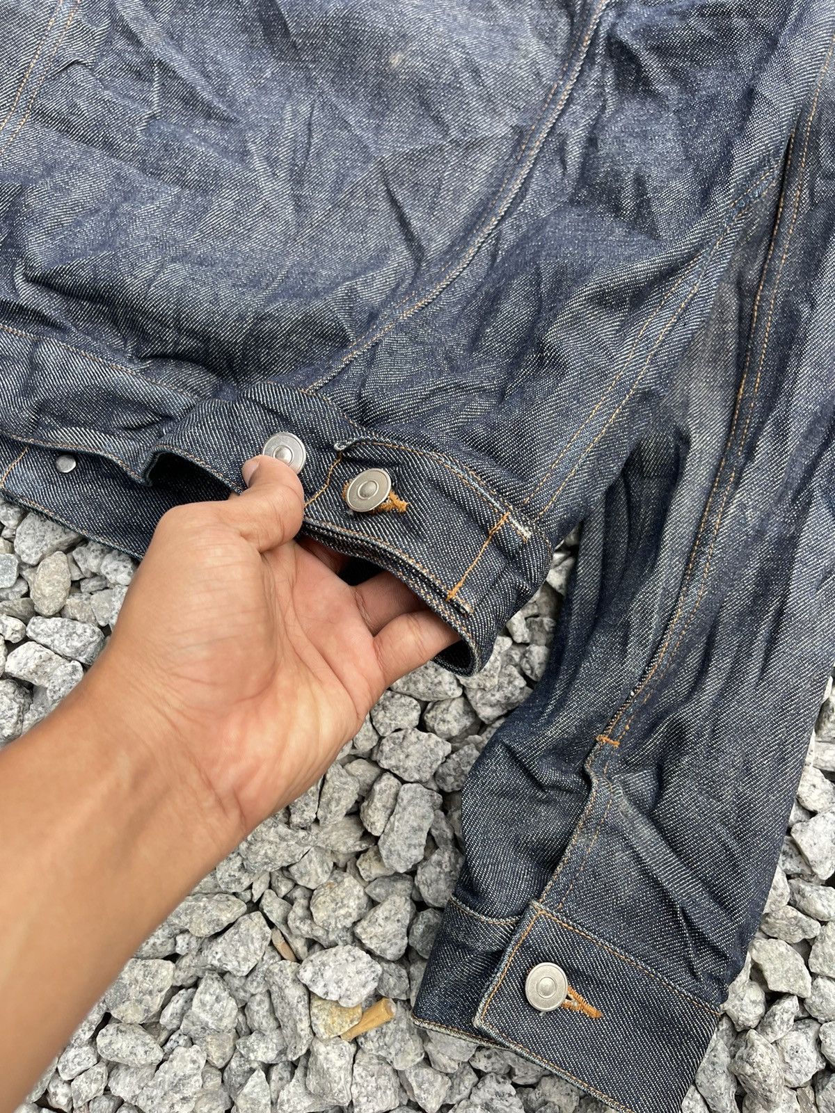 A.P.C. 🔥Vintage A.P.C. Japan Selvedge Denim Trucker Jacket Size US XS / EU 42 / 0 - 11 Thumbnail