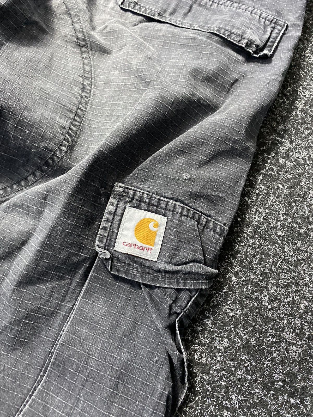 Carhartt 🔥Vntg Carhartt Distressed Ripped Hard Work Cargo Pants Mens Size US 32 / EU 48 - 17 Thumbnail
