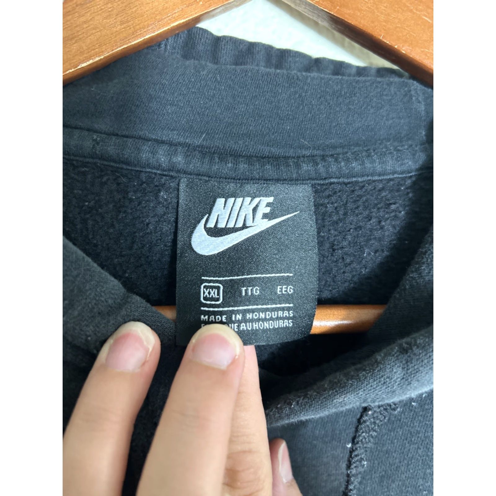 Nike Nike Sportswear Club Fleece Pullover Hoodie Mens XXL Black Staining Size US XXL / EU 58 / 5 - 7 Thumbnail