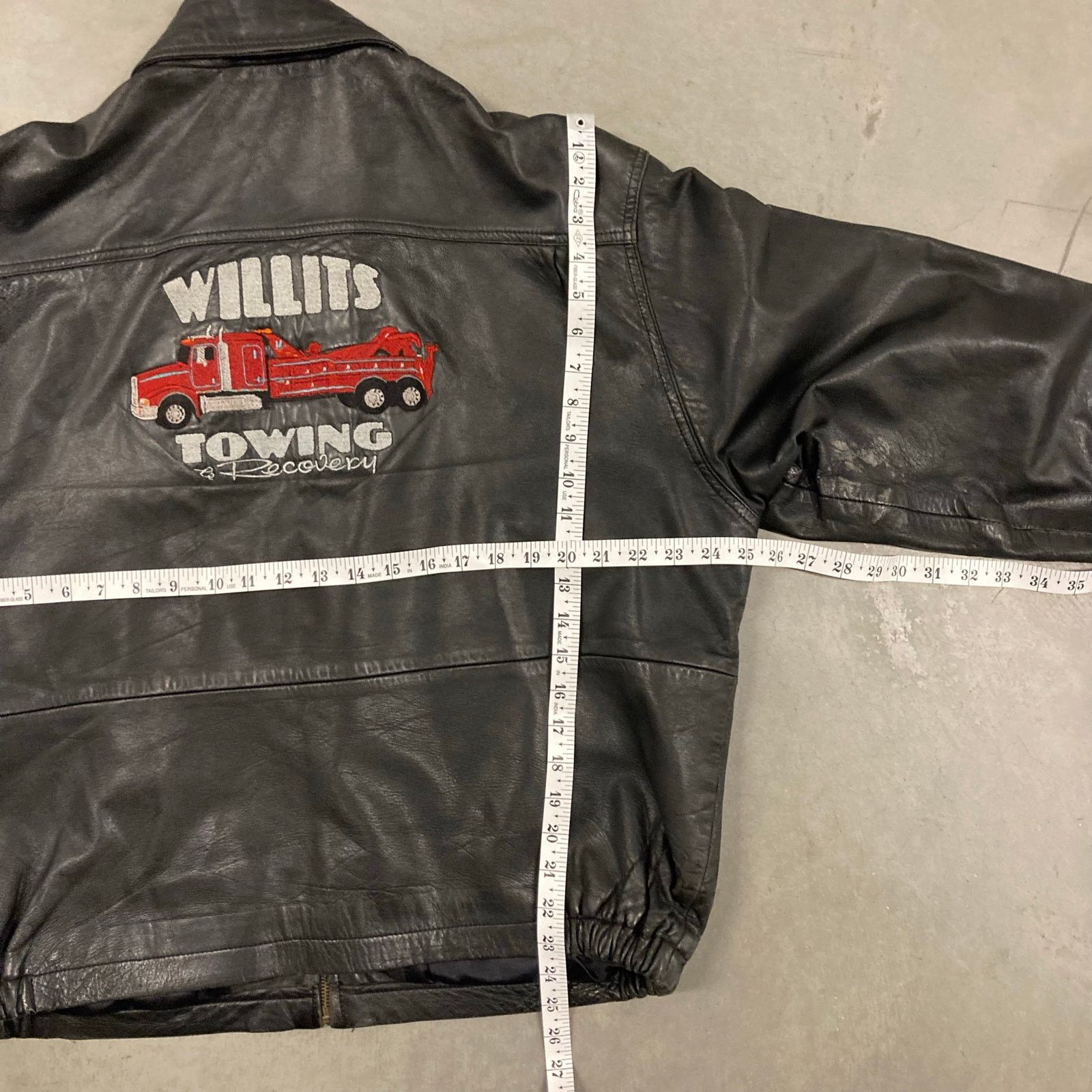 Vintage Vintage leather bomber Jacket Size US XL / EU 56 / 4 - 4 Thumbnail