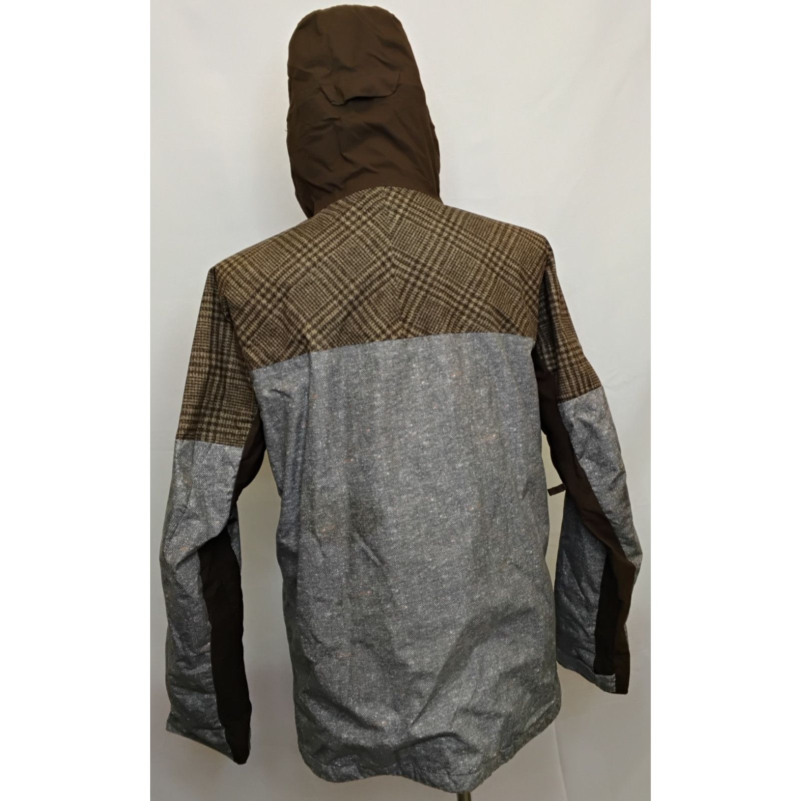 Burton Burton Snowboard Jacket Men's L Brown/Gray Herringbone Size US L / EU 52-54 / 3 - 3 Thumbnail