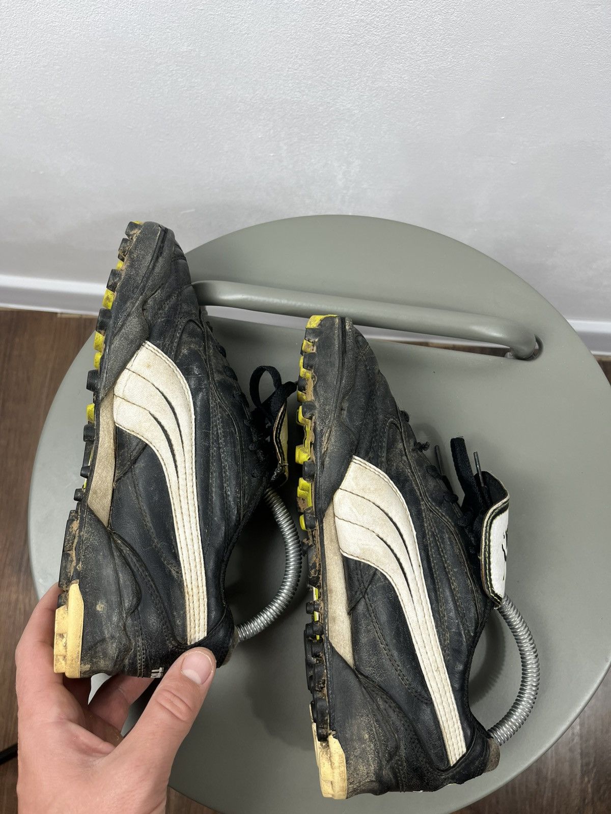 Puma Puma King Classic Vintage Black White Soccer Cleats Size 40 Size US 7.5 / EU 40-41 - 12 Thumbnail