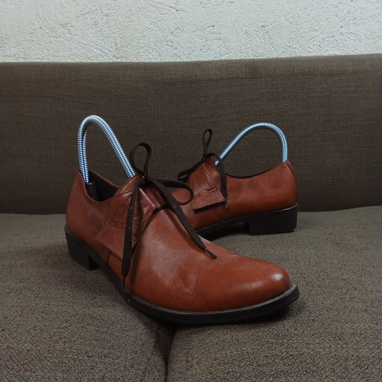 Yohji Yamamoto Y's Yohji Yamamoto - Mid Lace Point Toe - Burgundy Size US 4 / IT 34 - 6 Thumbnail