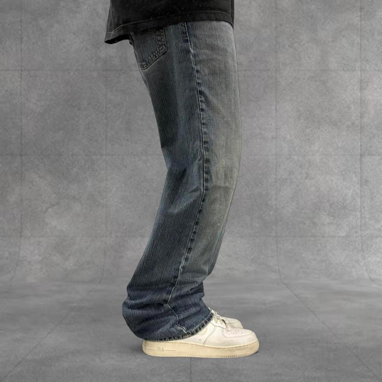 Vintage Crazy Vintage Y2K/2000s Baggy Skater Style Streetwear Y2K Style Medium Wash Denim Jeans! Size US 34 / EU 50 - 2 Thumbnail
