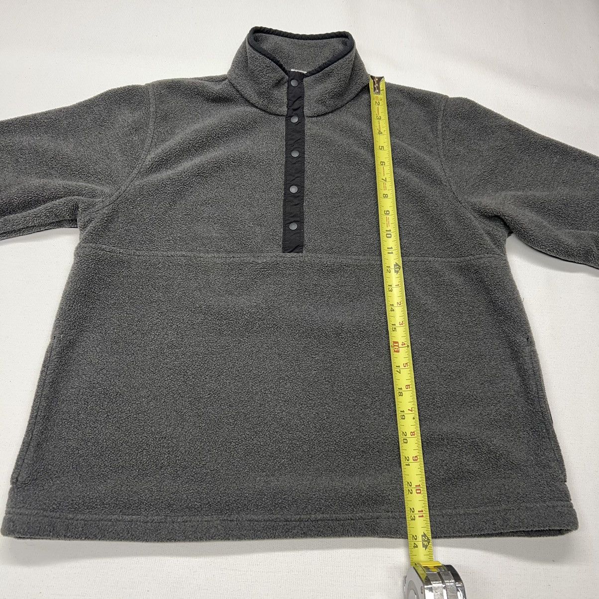 L.L. Bean × Vintage VTG LL Bean Sweater Grey Fleece Pullover Polartec Snap Retro Size S / US 4 / IT 40 - 20 Thumbnail
