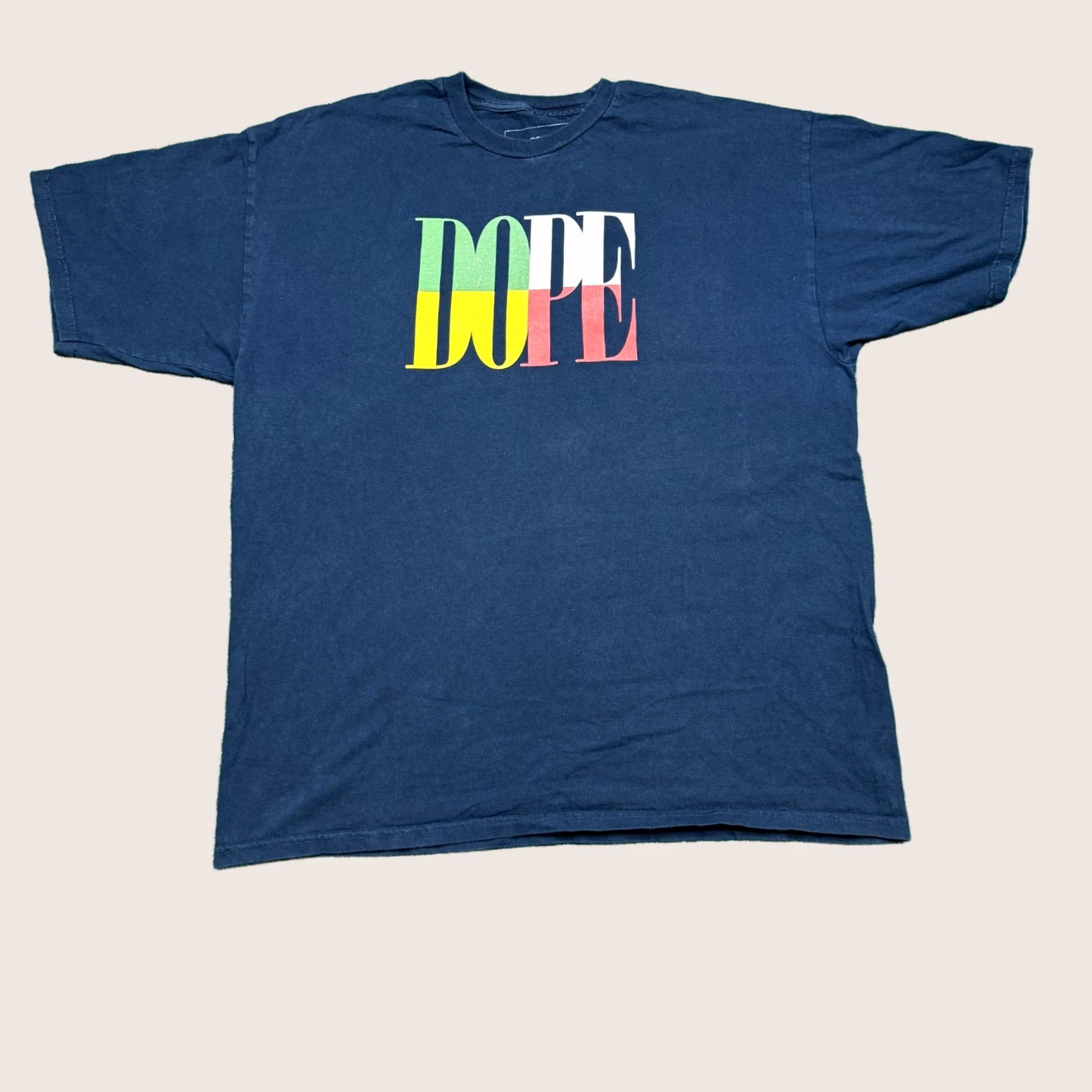 Vintage DOPE Dope Brand Graphic T Shirt Men XL Blue Short Sleeve Crew Neck Streetwear Size US XL / EU 56 / 4 - 1 Thumbnail