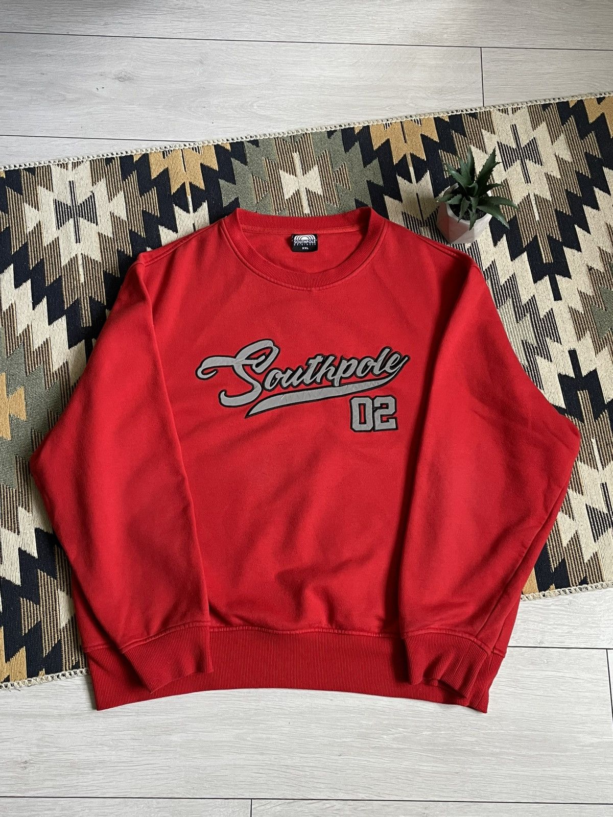 Southpole × Vintage Vintage Southpole Y2K Big Reflective Logo Sweatshirt Size US XL / EU 56 / 4 - 7 Thumbnail