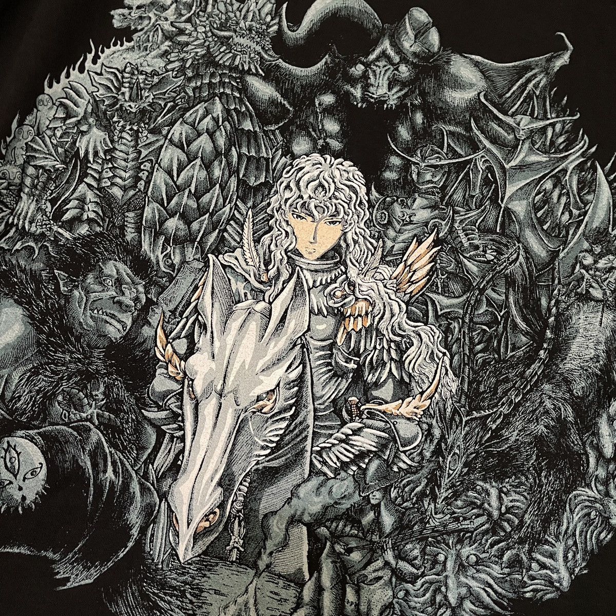 image of Limited Berserk Griffith Guts Femto Tee Manga T Shirt XL in Black, Men's