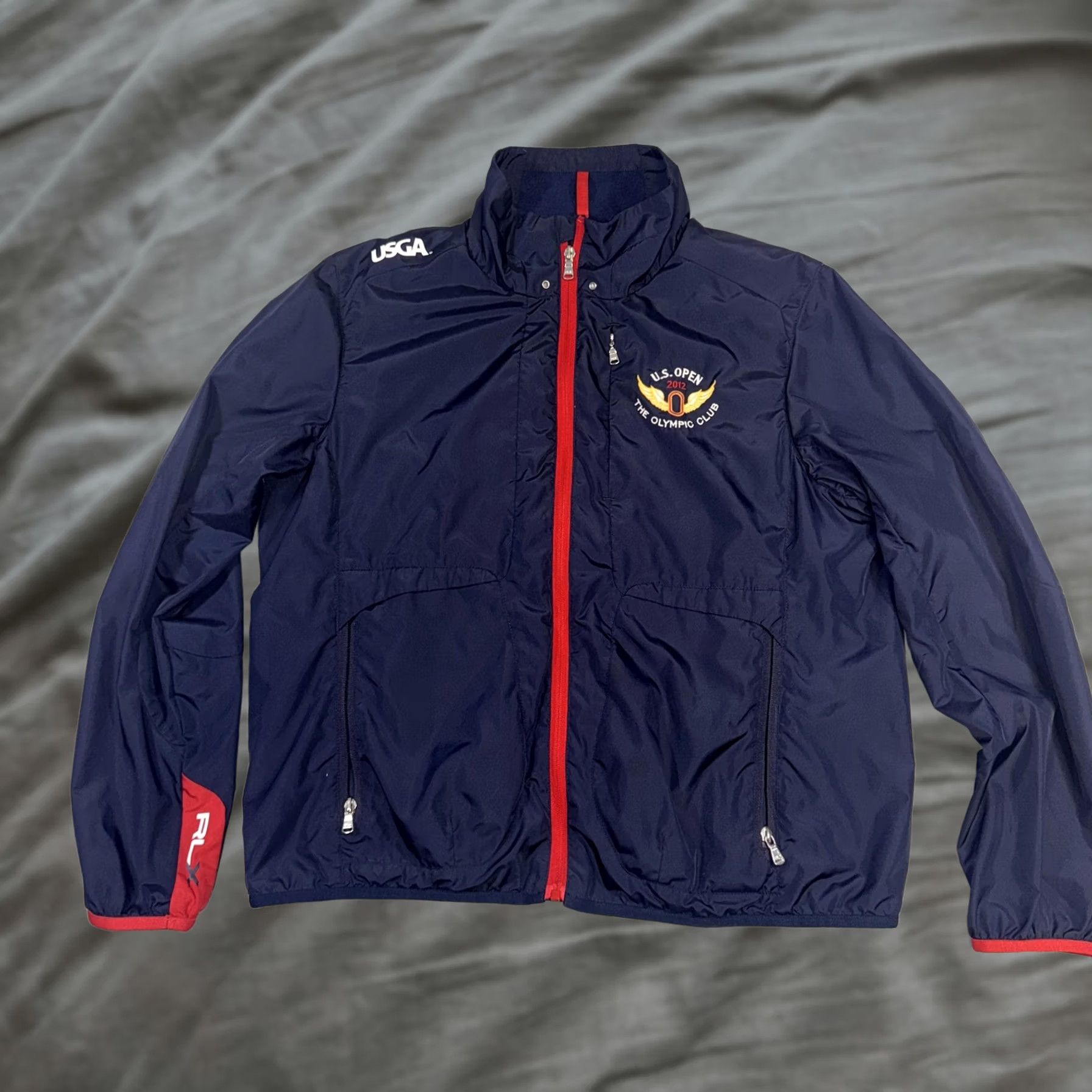 Polo Ralph Lauren RLX Ralph Lauren Jacket Women’s Large Navy US Open 2012 Olympic Club Golf Zip Size L / US 10 / IT 46 - 1 Thumbnail