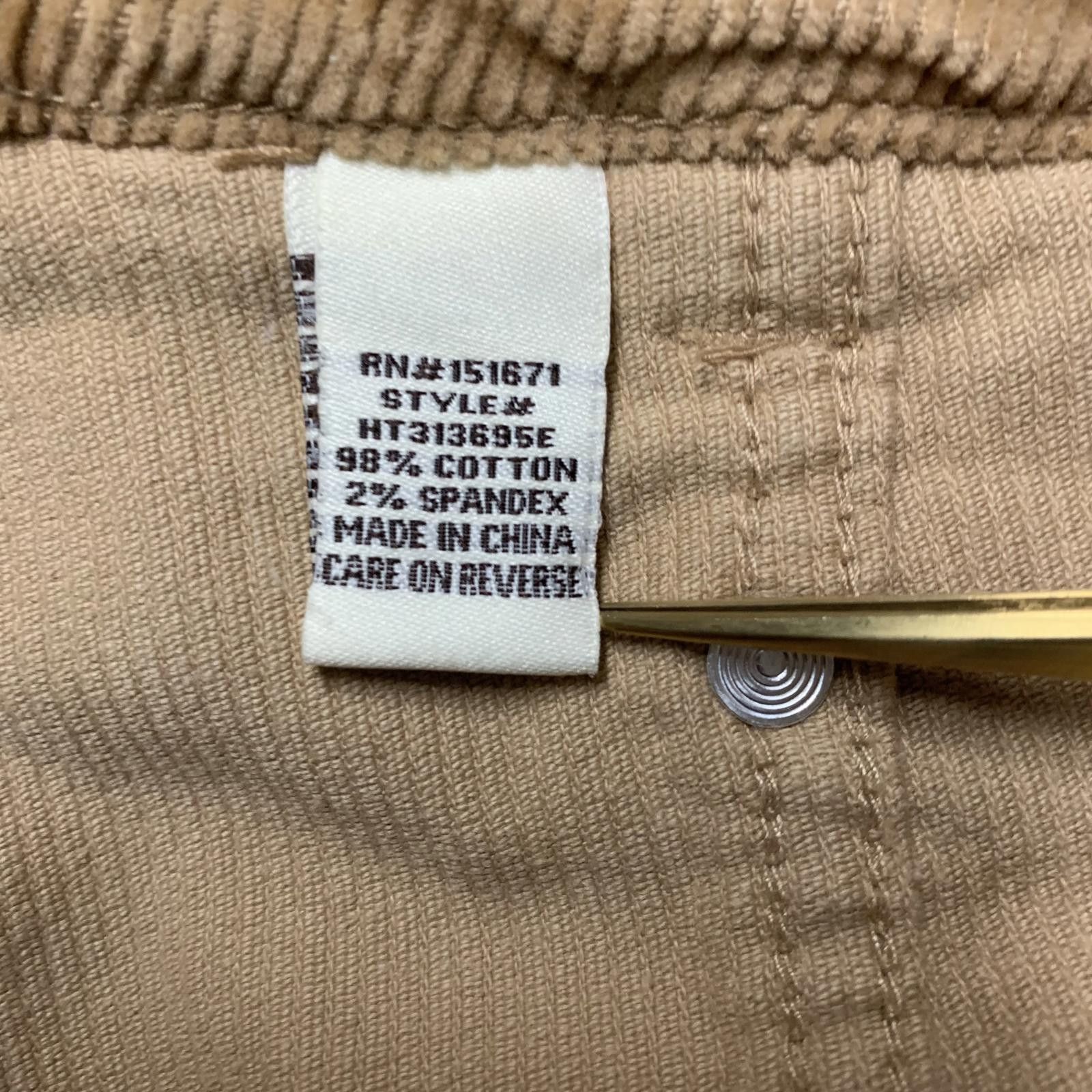 Other Hot Kiss Women's Size 0 Tan Corduroy Mini Skirt Size 25" / US 0 / IT 36 - 6 Thumbnail